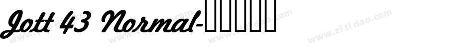 Jott 43 Normal字体转换